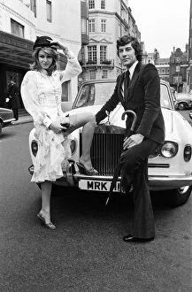 Joanna Lumley and Gareth Hunt, stars on The New Avengers. 8th March 1976