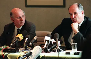 Jock Brown & Fergus McCann at press conference May 1998 Jock Brown & Fergus McCann at press conference May 1998