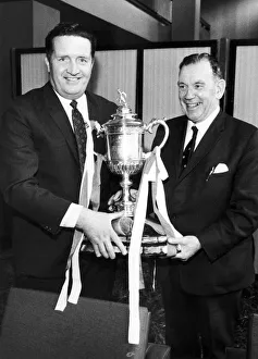 Jock Stein proudly shows off the Scottish Cup with Jimmy McGory. 27th April 1969 Jock Stein proudly shows off the Scottish Cup with Jimmy McGory. 27th April 1969