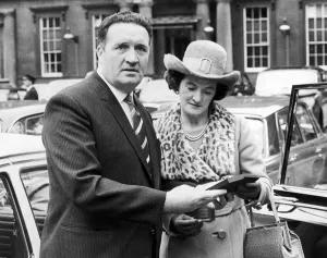 Jock Stein with wife Jean shortly after receiving his CBE at Buckingham Palace Jock Stein with wife Jean shortly after receiving his CBE at Buckingham Palace