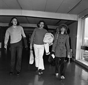1972 Gallery: Joe Cocker and girlfriend Eileen Webster at Heathrow Airport