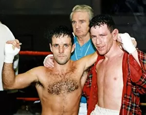 Joe Kelly October 1991 boxer boxing at St Andrews boxing club Ronnie Carroll