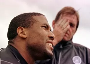 Images Dated 19th July 1999: John Barnes July 1999 with Kenny Dalglish during a celtic training session in Norway