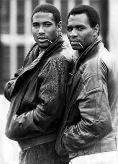 John Barnes and Luther Blissett of Watford and England pose for a Mirror sport feature John Barnes and Luther Blissett of Watford and England pose for a Mirror sport feature
