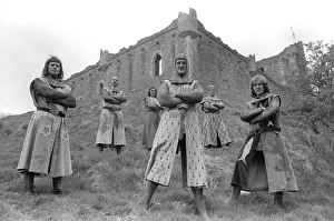 Monty Python Gallery: John Cleese as Sir Lancelot and the footballing knights Medieval Monty Python based