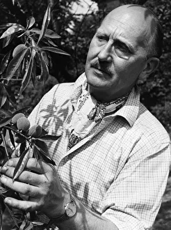 John Cradock husband of television chef Fanny Cradock, pictured in the garden of their John Cradock husband of television chef Fanny Cradock, pictured in the garden of their