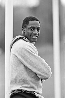 John Fashanu, pictured during a training session for Wimbledon Football Club