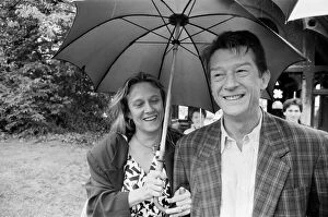 John Hurt with his wife Donna Peacock. John and Donna were married from 1984 to