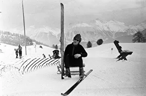 John Lennon in St Moritz on a Skiing Holiday January 1965 John Lennon in St Moritz on a Skiing Holiday January 1965