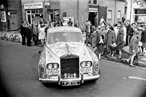 The Beatles Gallery: John Lennons refurbished Rolls, a 6, 000 1965 Phantom V, is now a shrieking yellow