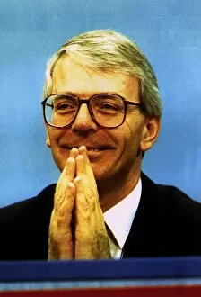 Images Dated 6th October 1992: John Major Prime Minister appears to be praying for guidance at the Conservative Party