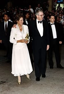 John Major Prime Minister attends a film premiere with his wife 1992