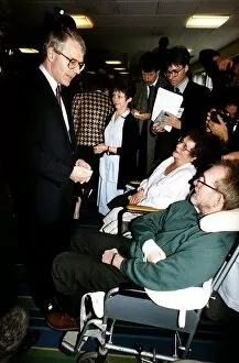 Images Dated 29th March 1992: John Major Prime Minister greets patients at York District Hospital 1992