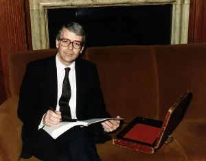 John Major seen here as Chancellor of the Exchequer in the Treasury prior to delivering John Major seen here as Chancellor of the Exchequer in the Treasury prior to delivering