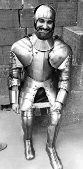 Images Dated 1st June 1972: John Mordan tried being a Knight for a day at Langley Castle