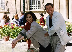 John Nettles actor with Therese Liotard dbase A©Mirrorpix John Nettles actor with Therese Liotard dbase A©Mirrorpix