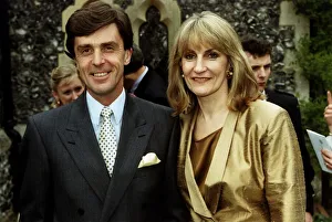John Stapleton broadcaster and campaigner with his wife Lynn Faulds Wood broadcaster at John Stapleton broadcaster and campaigner with his wife Lynn Faulds Wood broadcaster at