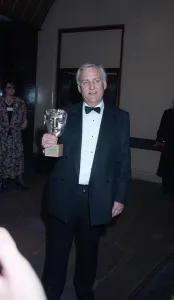 John Thaw Actor holding his BAFTA Award 1990 A©Mirrorpix John Thaw Actor holding his BAFTA Award 1990 A©Mirrorpix