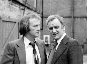 John Thaw and Dennis Waterman - March 1978 filming for the TV series " John Thaw and Dennis Waterman - March 1978 filming for the TV series "