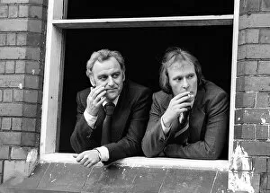 Images Dated 9th March 1978: John Thaw and Dennis Waterman - March 1978 filming for the TV series '