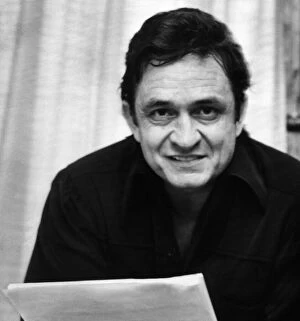 Images Dated 16th September 1971: Johnny Cash, American singer-songwriter, guitarist, actor, and author