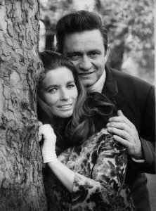 Johnny Cash singer with wife June Carter in London 1968 Johnny Cash singer with wife June Carter in London 1968