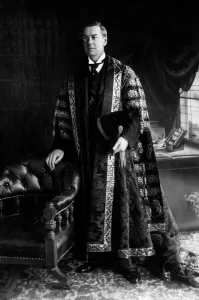 Joseph Chamberlain seen here in his robes of the Chancellor of Birmingham University Joseph Chamberlain seen here in his robes of the Chancellor of Birmingham University