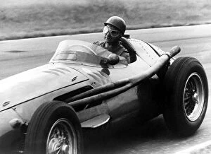 Grand Prix Collection: Juan Manuel Fangio - Racing driver in action Circa 1955