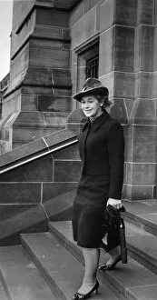 Images Dated 17th January 1972: Judge Rose Heilbron leaves the Cathedral in Civvies. 17th January 1972