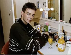 Images Dated 14th February 1991: Julian Clary TV Presenter Actor In His Dressing Room