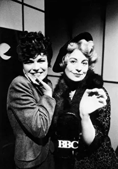 Julie Walters actress stars with Victoria Wood, June 1989 Julie Walters actress stars with Victoria Wood, June 1989