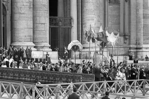 June 1962 Pope John XXIII during a solemn ceremony at St Peter's Basilica Rome June 1962 Pope John XXIII during a solemn ceremony at St Peter's Basilica Rome