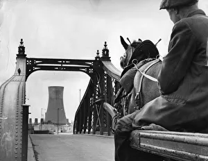 June 1964. The tower of the Sculcoates power station is framed by the Clough Road June 1964. The tower of the Sculcoates power station is framed by the Clough Road