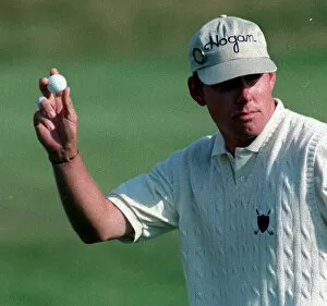 Images Dated 18th July 1997: Justin Leonard at the Open Golf Championship Troon July 1997