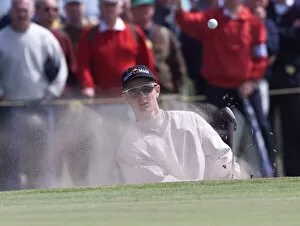 Images Dated 15th July 1999: Justin Rose The Open Golf Championship 1999 Carnoustie plays his way out of a