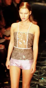 Kate Moss Supermodel at Versace show October 1997 models one of Donatella Kate Moss Supermodel at Versace show October 1997 models one of Donatella