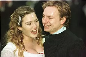 Images Dated 22nd November 1998: Kate Winslet actress on her Wedding Day November 1998 with husband Jim Threapleton