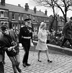 Images Dated 24th March 1970: Katharine, Duchess of Kent, opens the new Civic Centre in Castleford, West Yorkshire