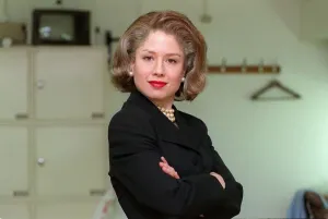 Images Dated 9th July 1996: Katie Puckrik TV Presenter aged by thirty yaers by a make up team for the TV Programme
