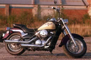 Kawasaki VN 800 Classic motorbike October 1997 sparkling in
