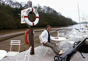 Keith Floyd Chef & TV Presenter pictured relaxing outside The Maltsters Arms, Bow Creek Keith Floyd Chef & TV Presenter pictured relaxing outside The Maltsters Arms, Bow Creek