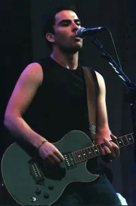 Kelly Jones of the indie group Stereophonics on stage at T in the Park July 1999 Kelly Jones of the indie group Stereophonics on stage at T in the Park July 1999