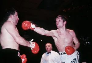 Jon Scan Gallery: Ken Buchanan boxer in action during boxing match