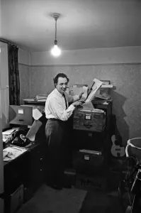 Ken Dodd at home in Knotty Ash, Liverpool. 15th March 1965 Ken Dodd at home in Knotty Ash, Liverpool. 15th March 1965