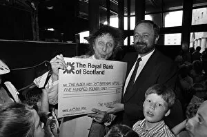 Images Dated 25th July 1990: Ken Dodd joins forces with Jimbo the clown and the kids at the Albert Dock
