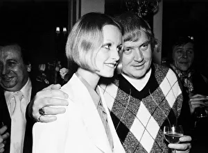 Ken Russell director and model Twiggy at a reception in London to give details of his Ken Russell director and model Twiggy at a reception in London to give details of his