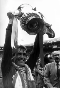Kenny Dalglish, Liverpool player manager, celebrates after winning the FA Cup Final Kenny Dalglish, Liverpool player manager, celebrates after winning the FA Cup Final