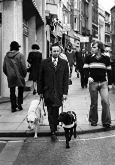 Images Dated 1st November 1974: Kens guide dog was blind. Not once did the faithful old guide dog put a paw wrong as
