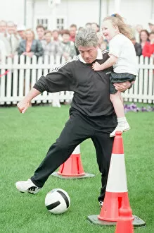 Images Dated 10th June 1996: Kevin Keegan, Newcastle United manager, promoting football at the Eurofest Village