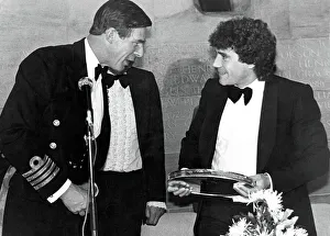 Kevin Keegan receives the Northern Sportsman of the Year award from Captain Jeremy Larken Kevin Keegan receives the Northern Sportsman of the Year award from Captain Jeremy Larken